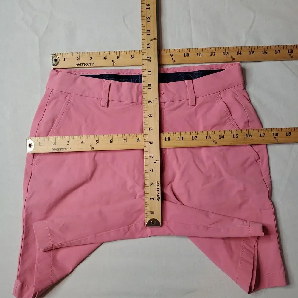 Vineyard Vines Men's Size 28 On The Go Performance Golf Shorts Pink 1H001141